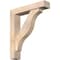 Ekena Millwork Funston Block Smooth Bracket w/ Offset Brace, Douglas Fir, 5 1/2"W x 26"D x 30"H BKT0604X26X30FST05SDF - alternate 1